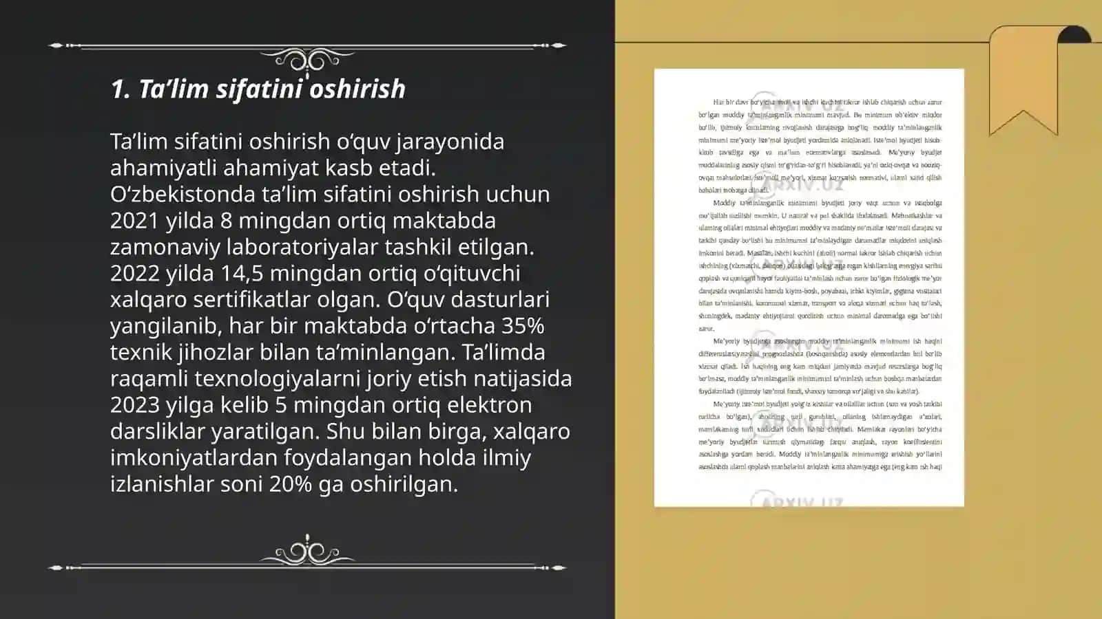 Ta’lim sifatini oshirish 3