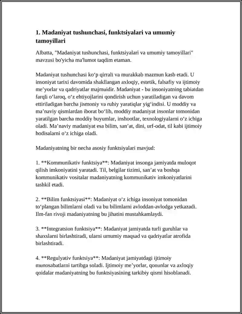 DUNYO XALQLARI MADANIYATIDAGI UMUMIYLIK VA FARQLAR 3