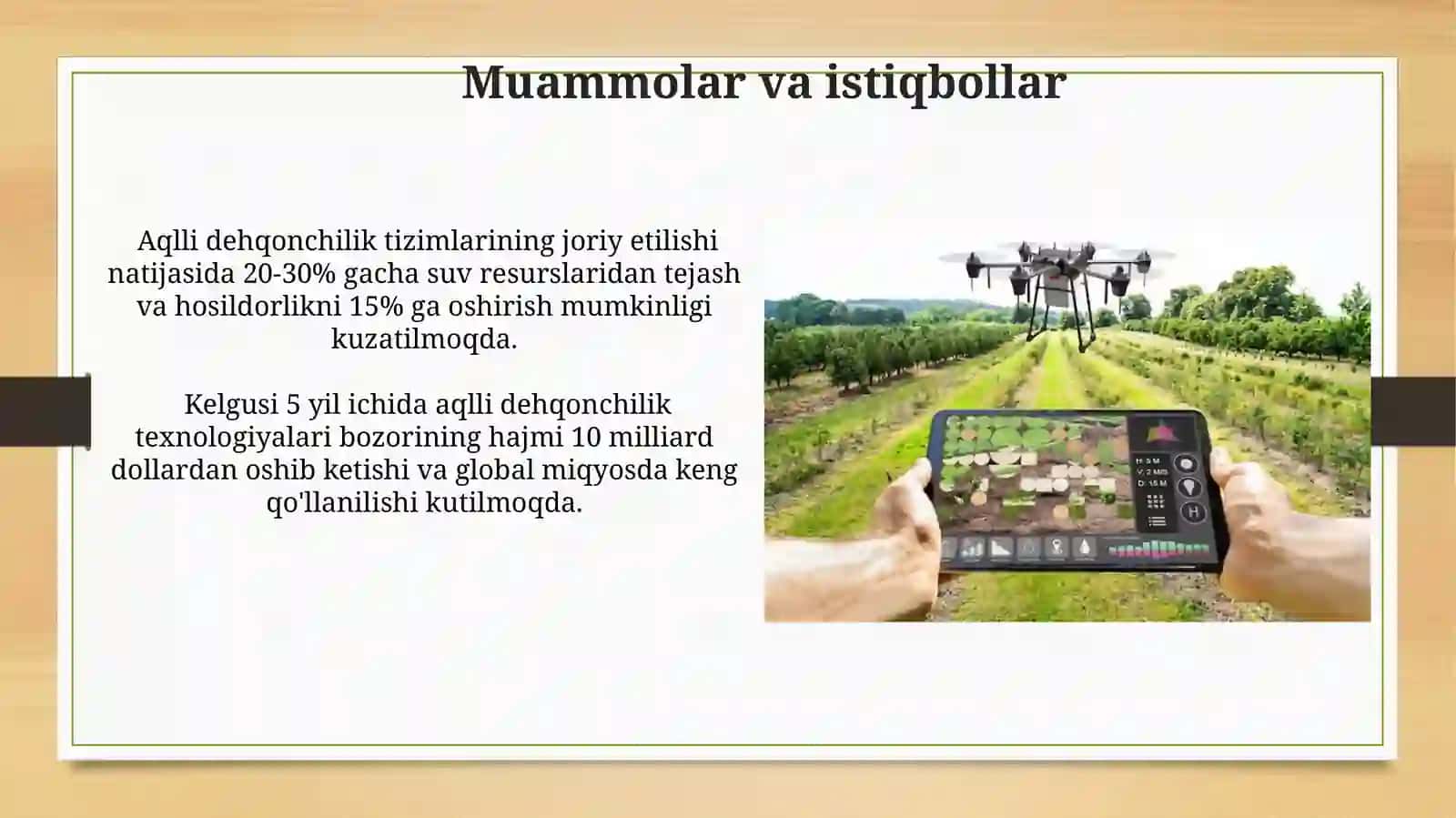 Aqlli dehqonchilik: tuproq namligini kuzatish, ob-havoni monitoringqilish 3