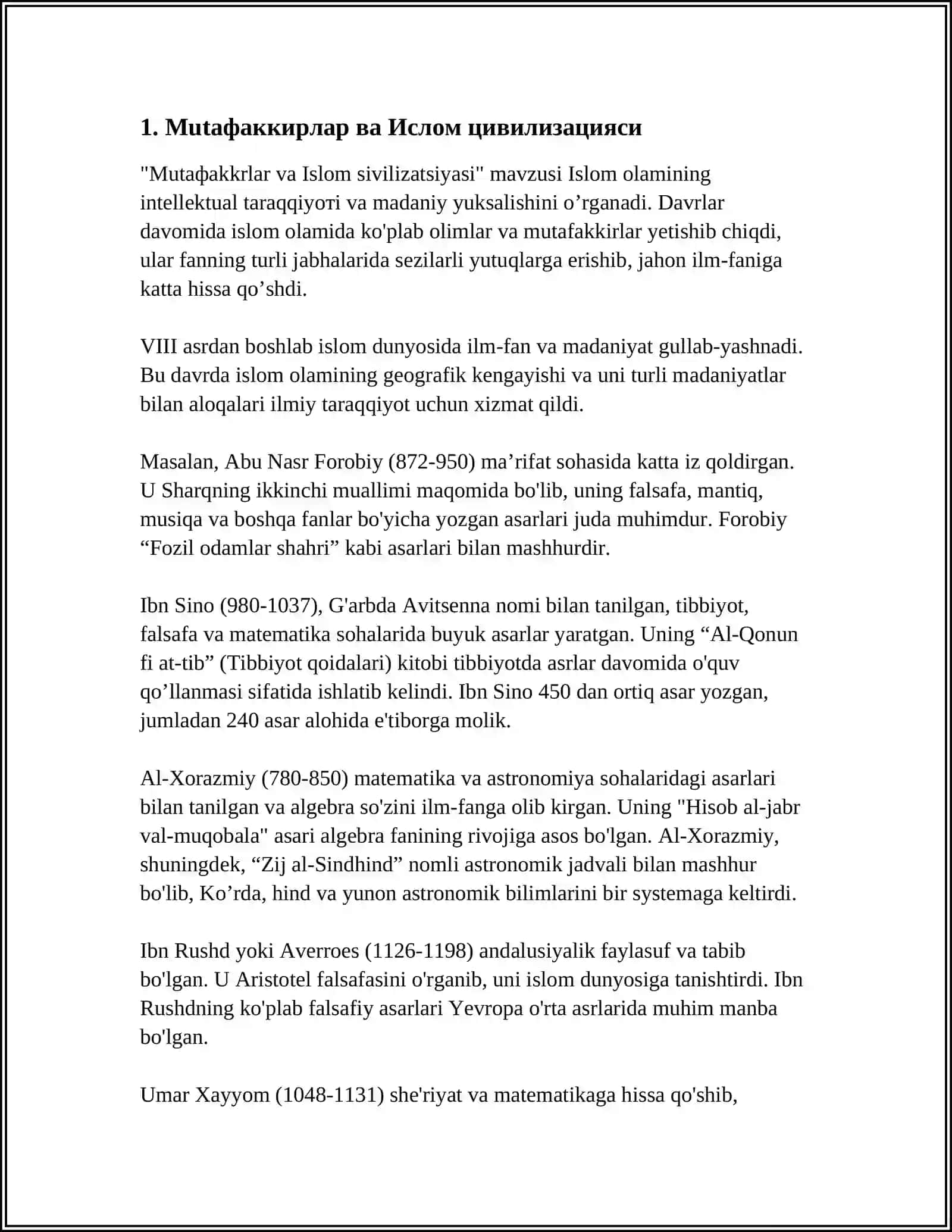 MUTAFAKKIRLARNING ILMIY-IJODIY MEROSIDAN XALQ TARBIYASI VA AVLODLAR VORISLIGIDA FOYDALANISH 3