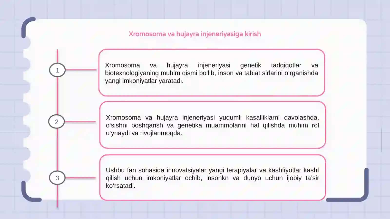 Xromosoma va hujayra injeneriyasi 3
