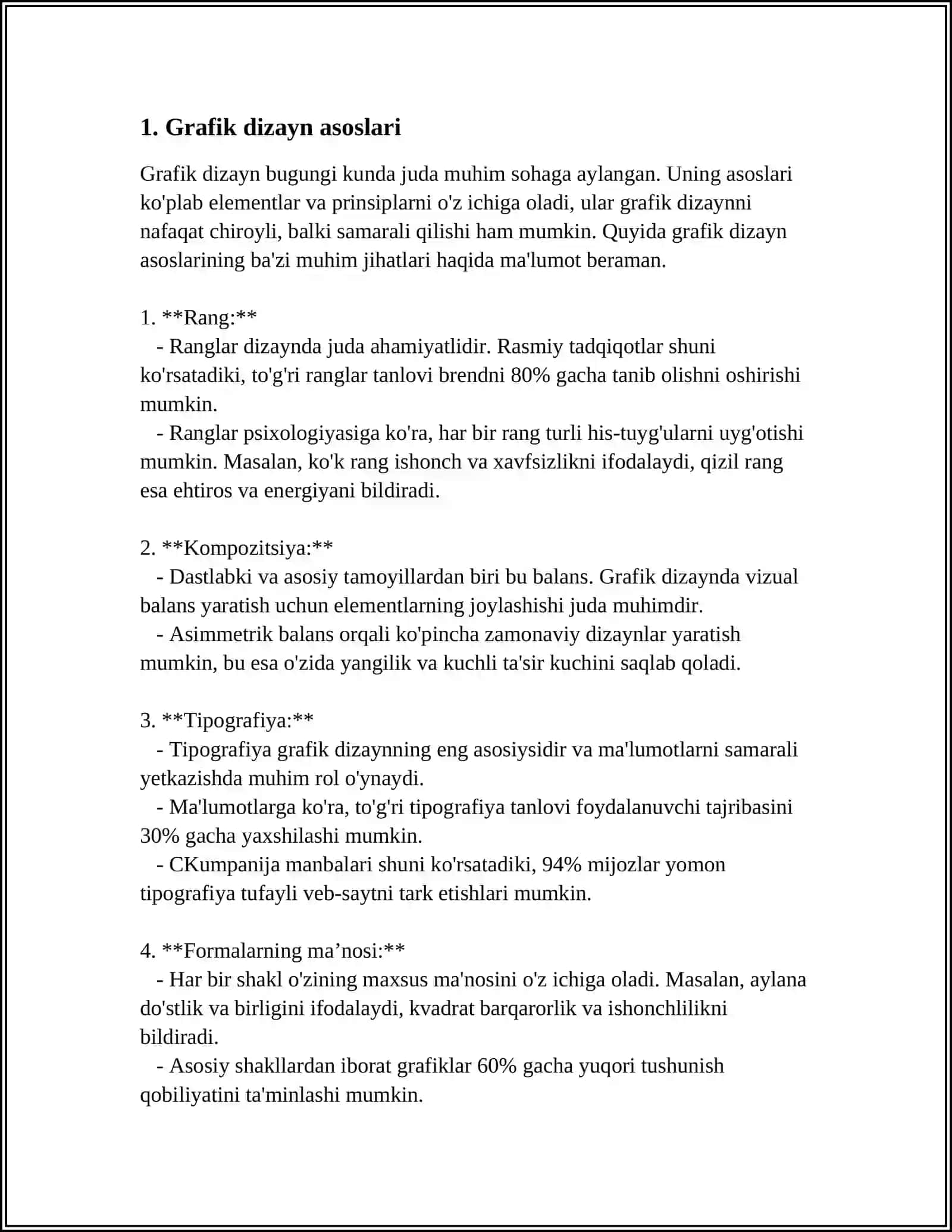 KARTALARNI DASTLABGI NUSHALARINI TUZISH BO'YICHA ASOSIY USLUBLAR 3