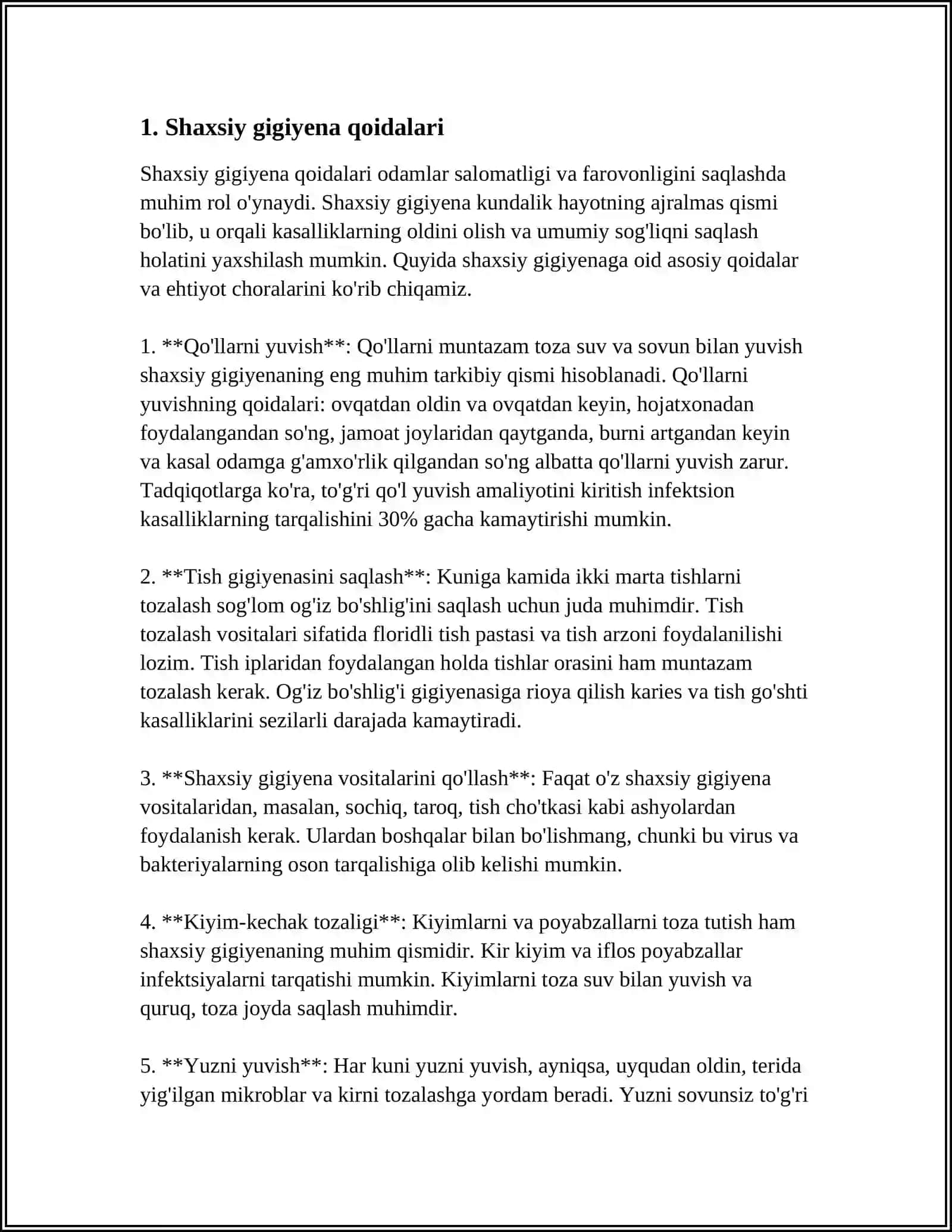 DORIXONADA SANITARIYA QOIDALARI 3