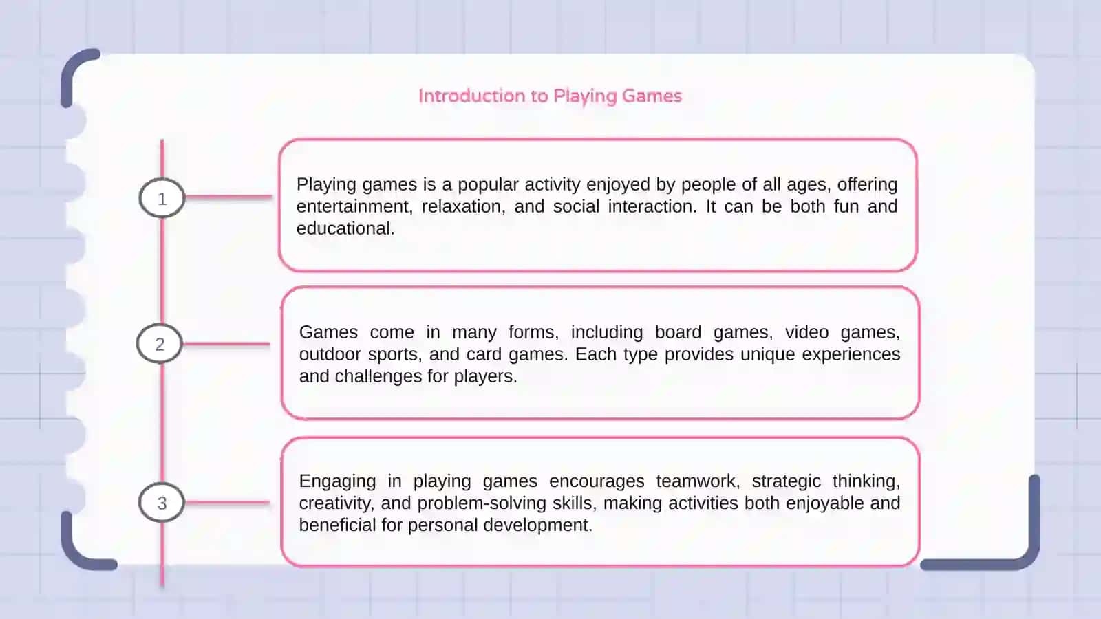 Playing games 3