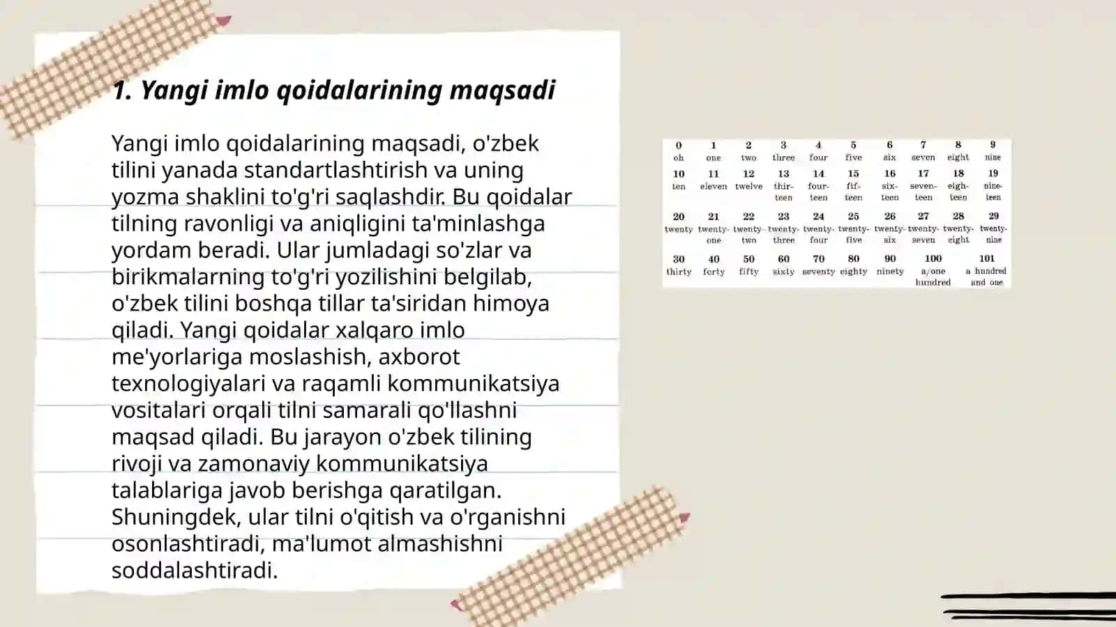 Yangi imlo qoidalarining maqsadi 3