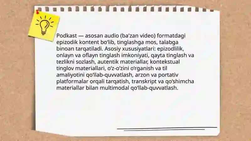 Ingliz tilini o‘qitishda podkastlar: yaratilishi, amaliyoti va imkoniyatlari 3