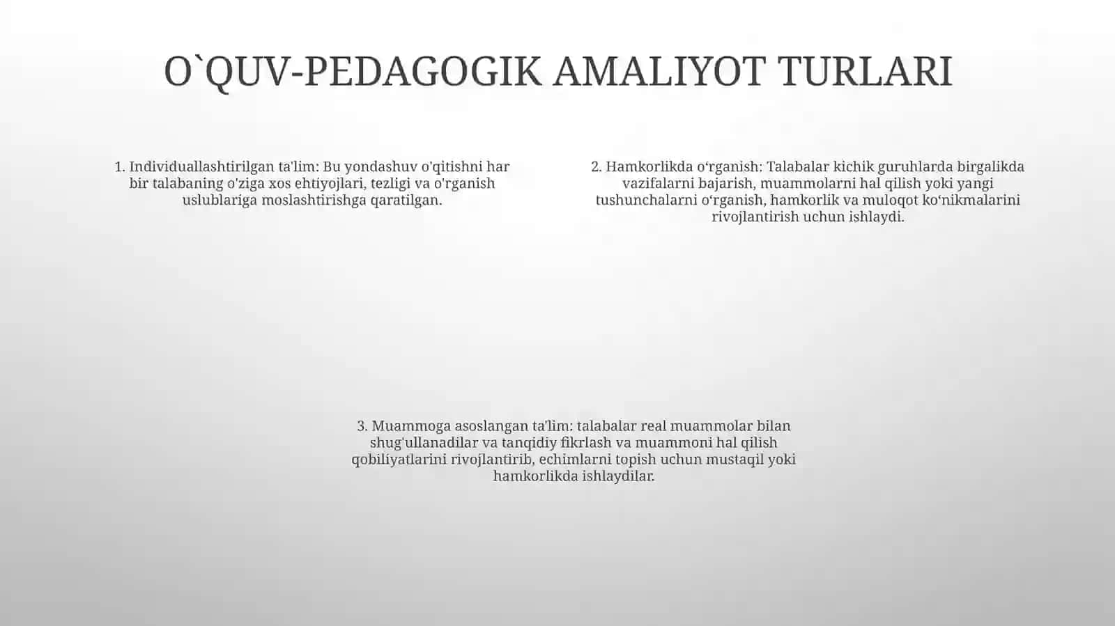 O'Quv Va Pedagogik Amaliyotni TashkilEtishShakillari 3