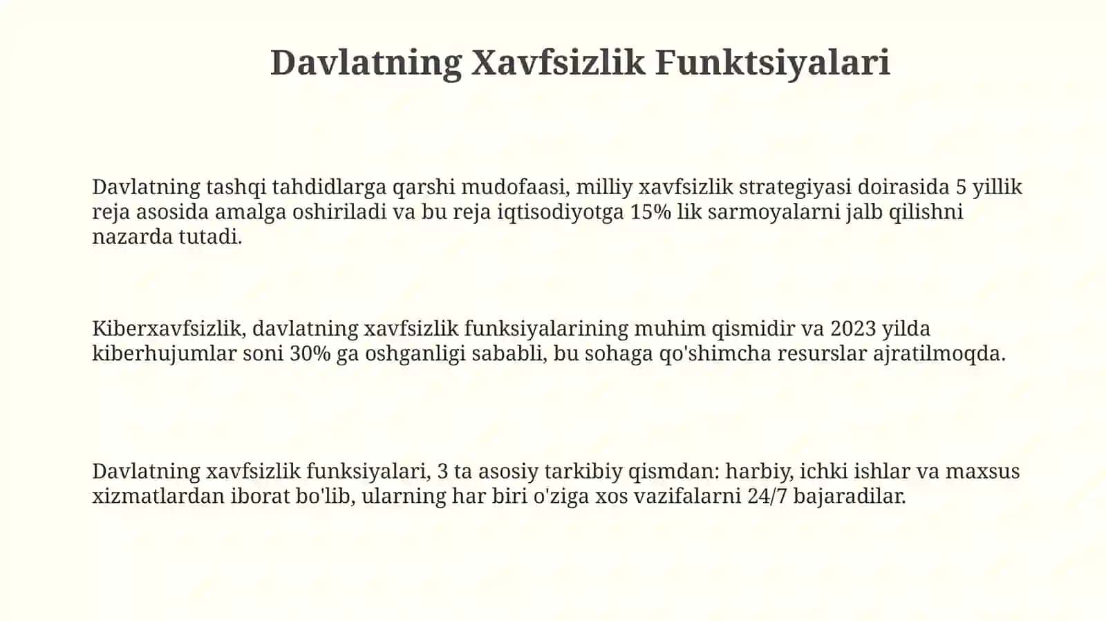 Davlatning tashkilot sifatida funksiyalari va vazifalari 3