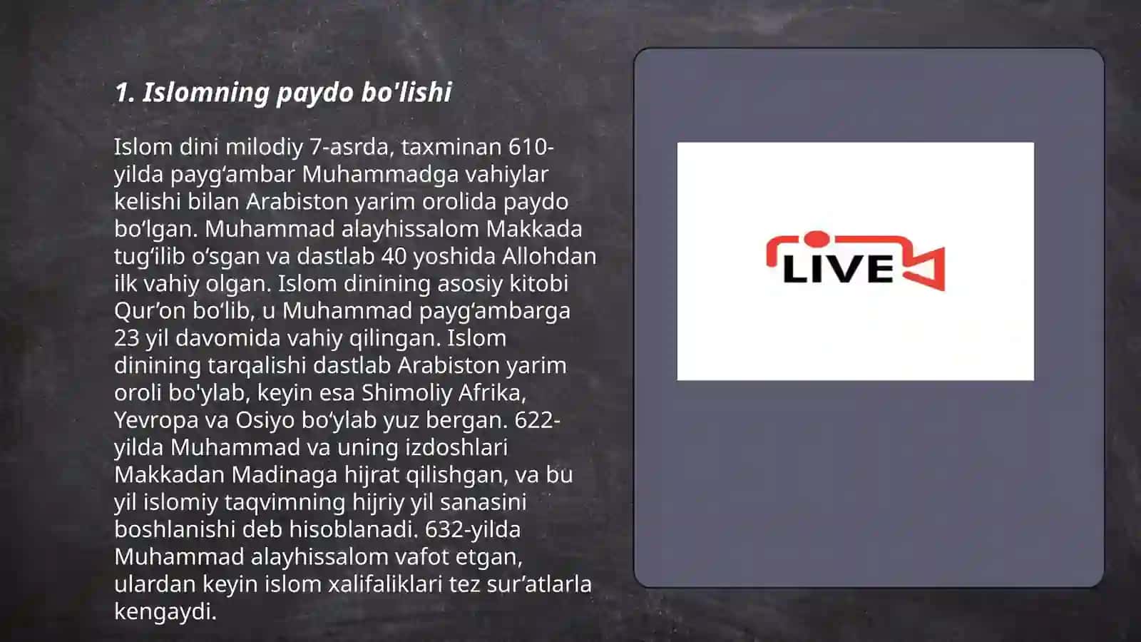 Islom tarixi 3