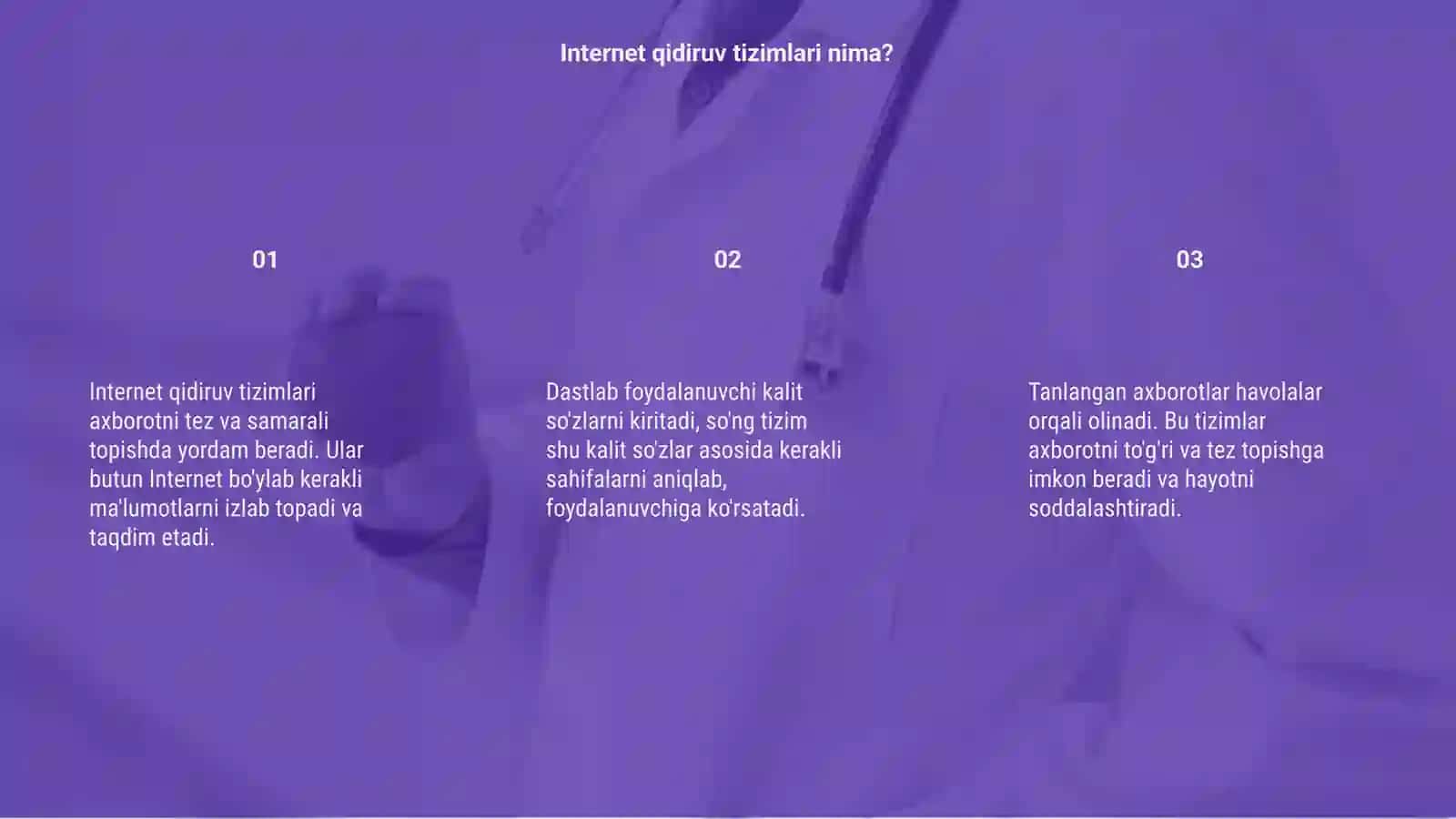 Internet qidiruv tizimida axborotlar qidirish va tanlangan axborotlarni olish 3