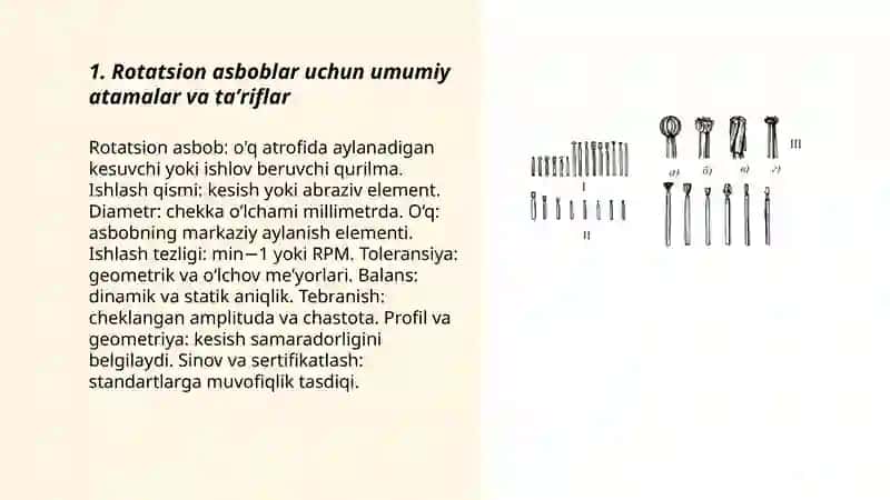 ROTATSION ASBOBLARNING STANDARTIZATSIYASI CHORIYEV DOSTON 3