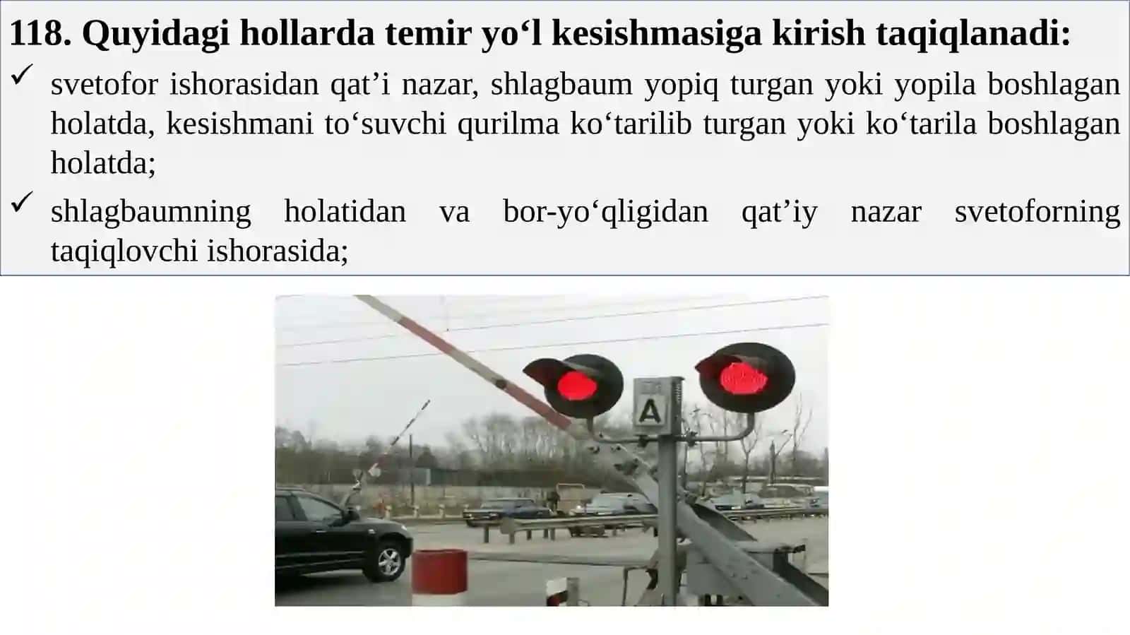 Temiryo‘l kesishmalar 3