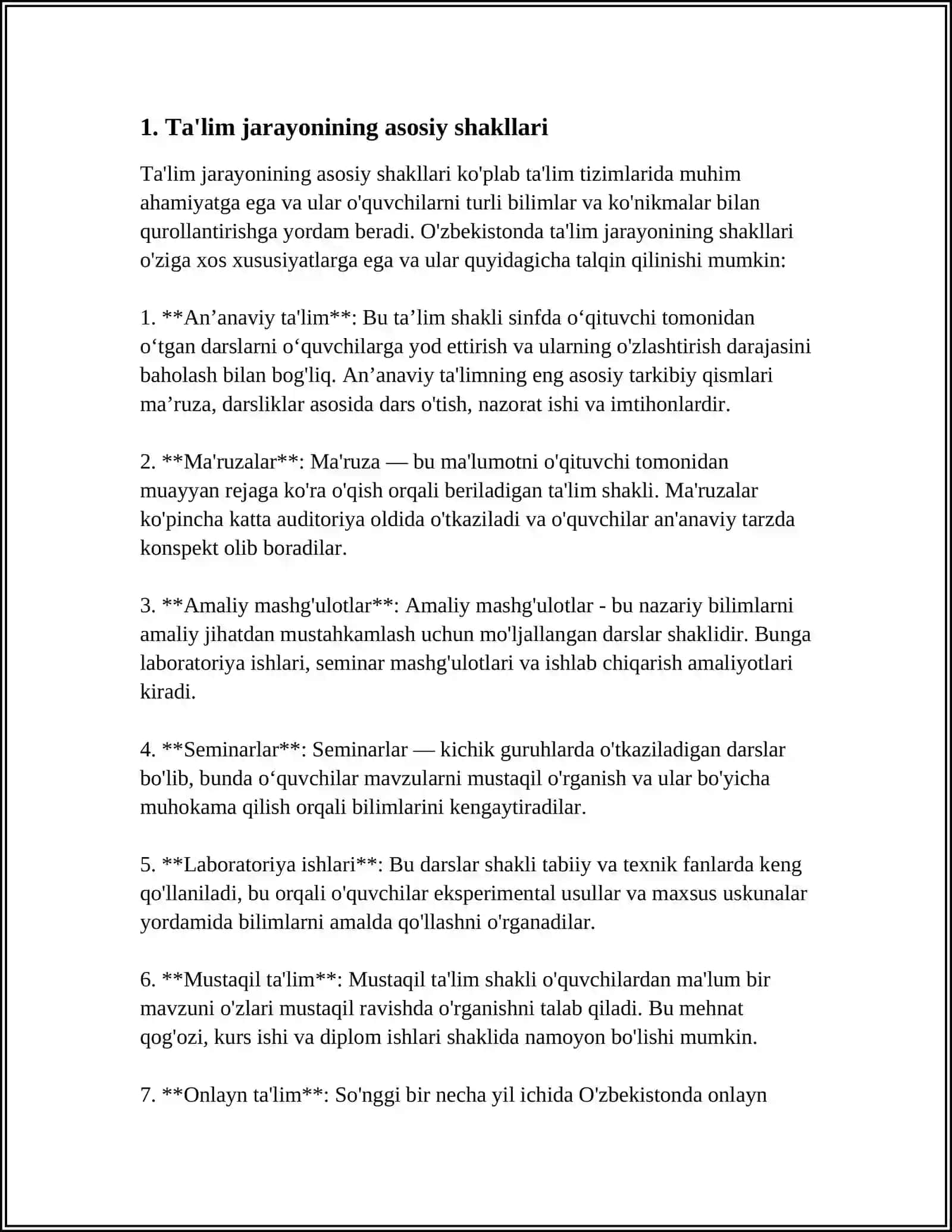 TA'LIMNING TASHKILIY SHAKLLARI VA METODLARI 3