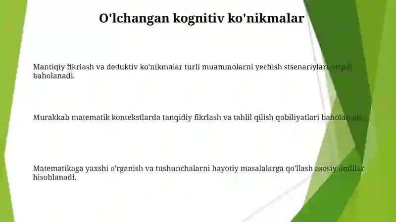 EGMA xalqaro baholash dasturi 3