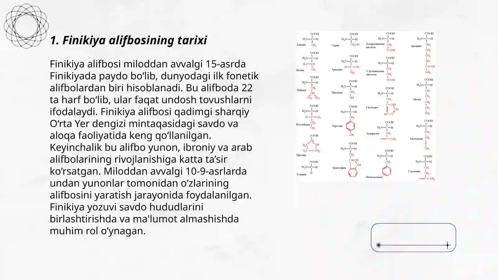 Finikiya, grek, rim alifbosi. Markaziy osiyoda yozuv madaniyatining shakllanishi 3