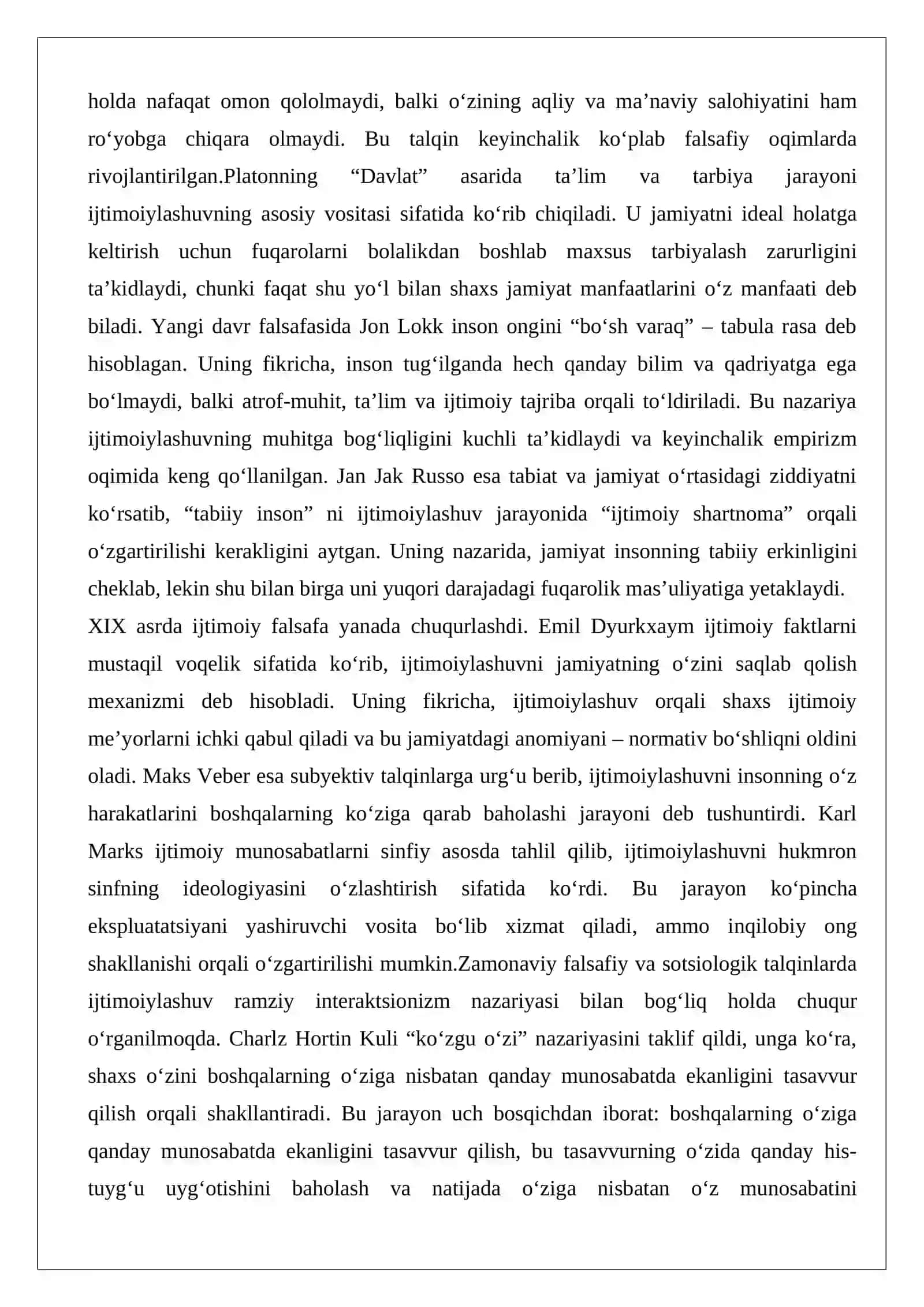 Insonning ijtimoiylashuv jarayonining bosqichlari 3