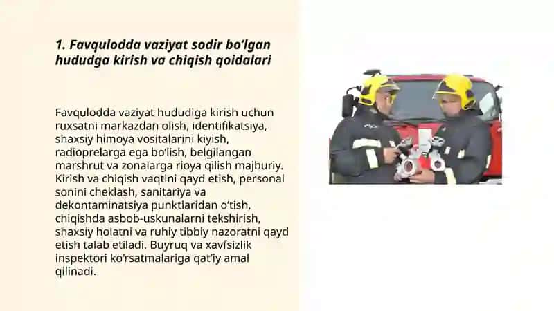 Favqulodda vaziyat sodir bo’lgan hydudda harakatlanish tartibi 3