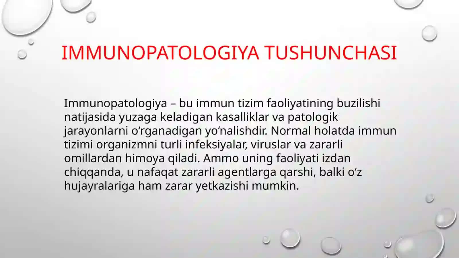 IMMUNOPATOLOGIYA, O’SMA XUJAYRALARNI KELIB CHIRISHIDAGI AHAMIYATI 3