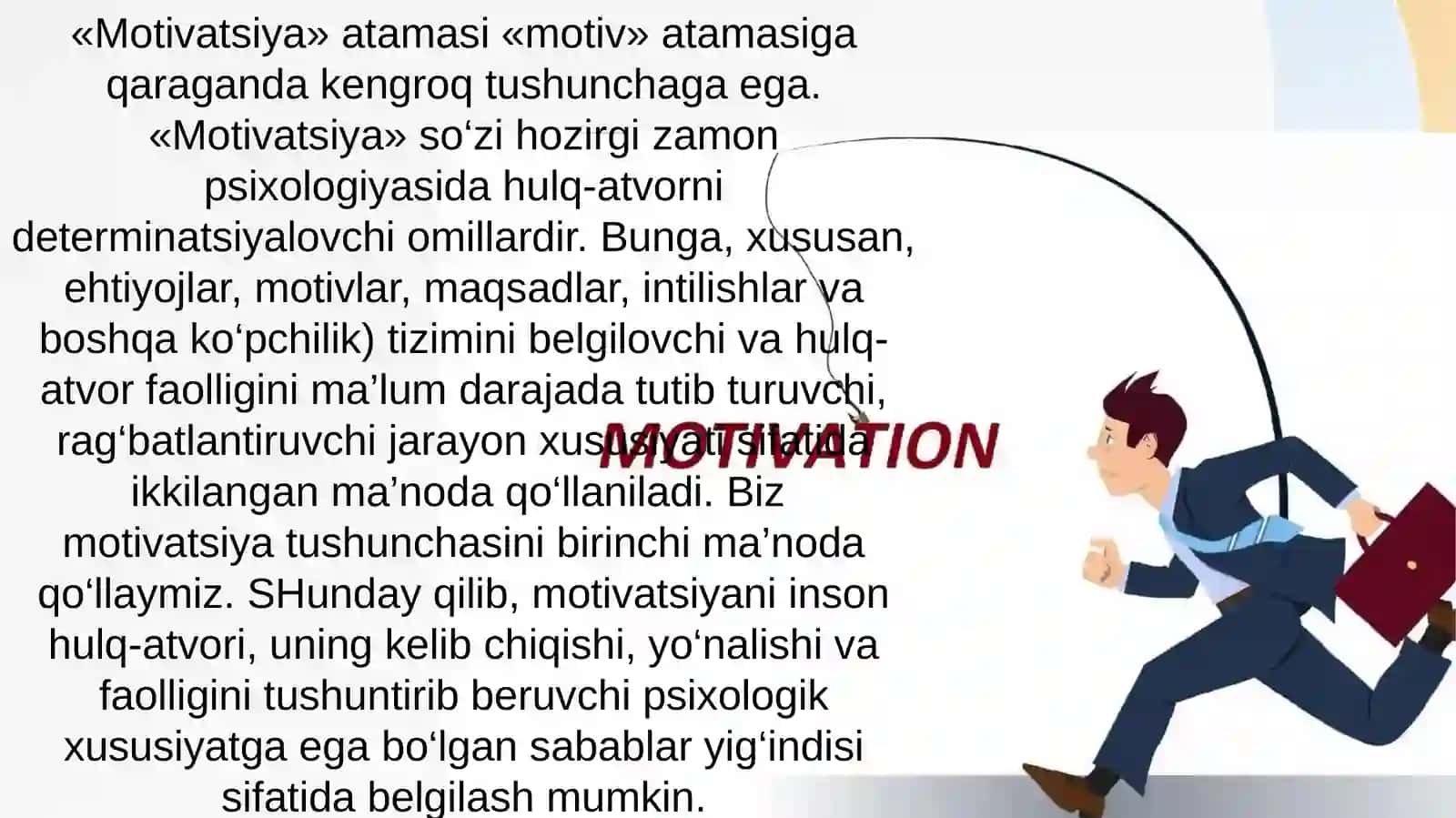 Motiv va motivatsiya hissiyotlarning namoyon bo'lishi 3