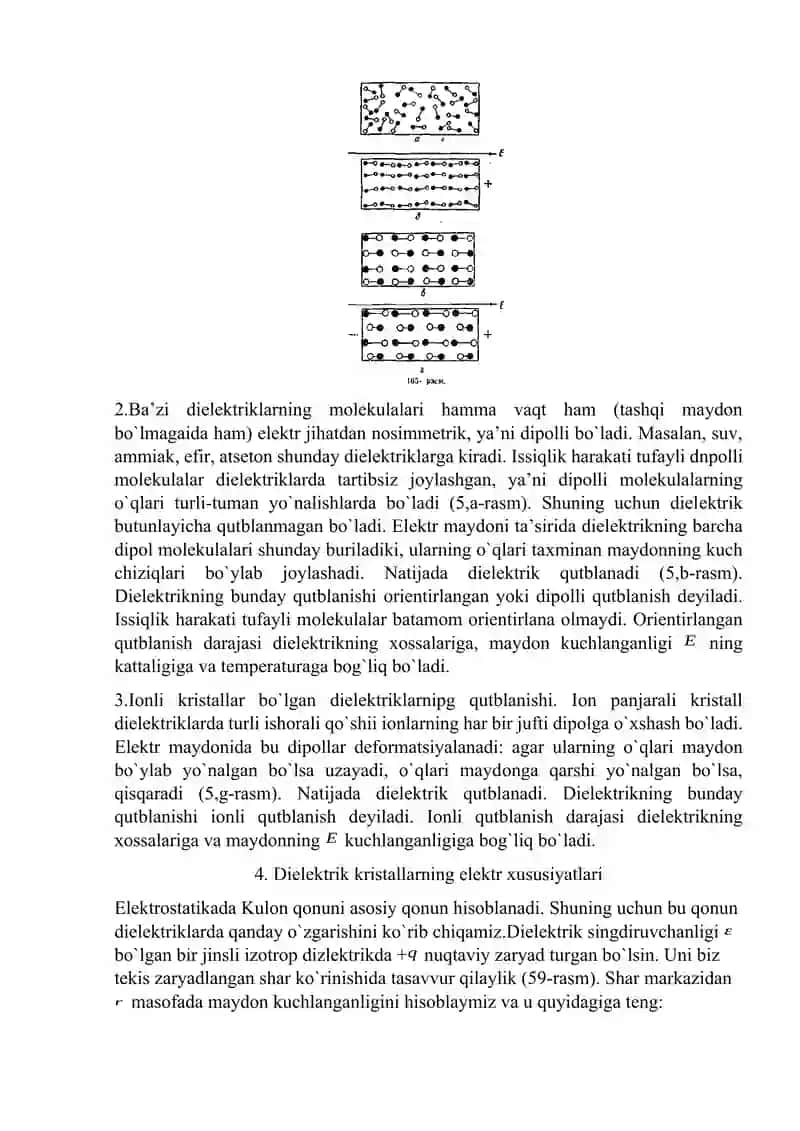 Elеktr maydоnida dielеktriklar 3