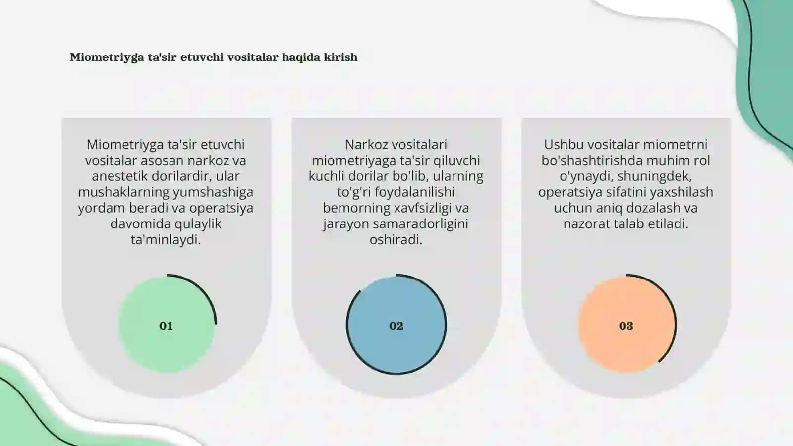 Miometriyga ta'sir etuvchi vositalar 3