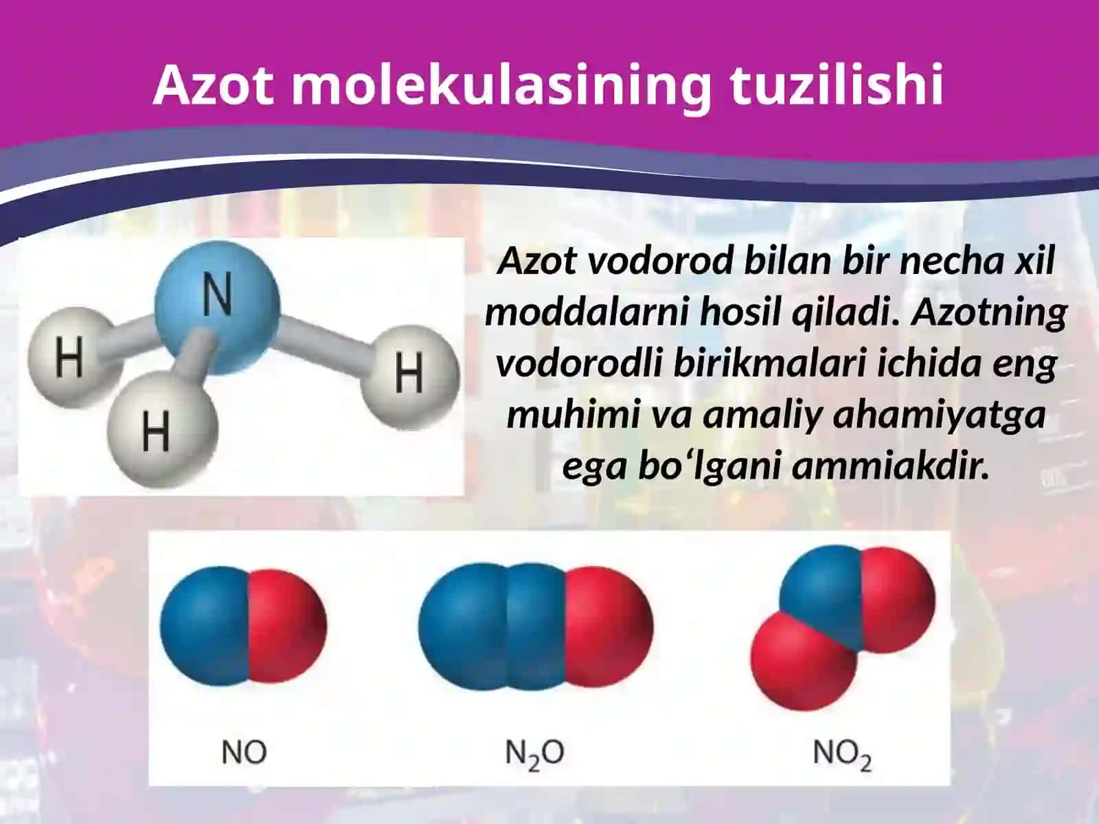 Azotning vodorodli birikmalari 3