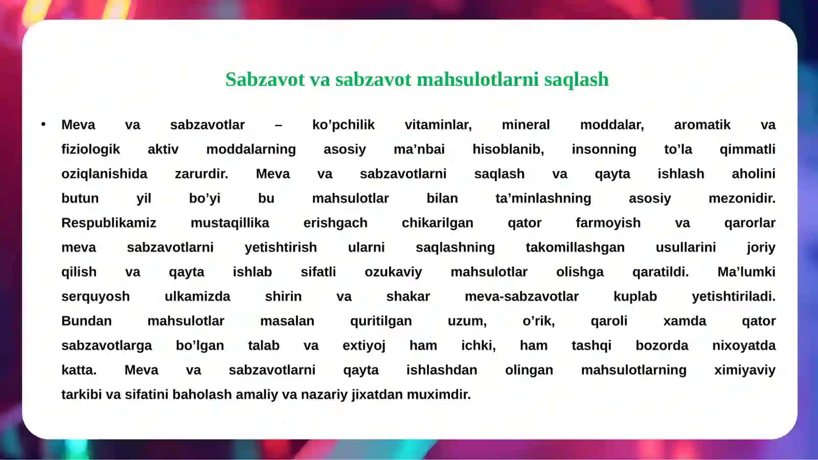 Sabzavot va qo‘ziqorinlardan tayyorlanadigan taomlar 3