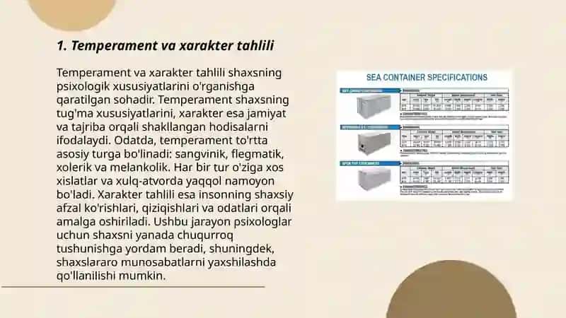 Shaxsiy xususiyatlarni o'lchash 3
