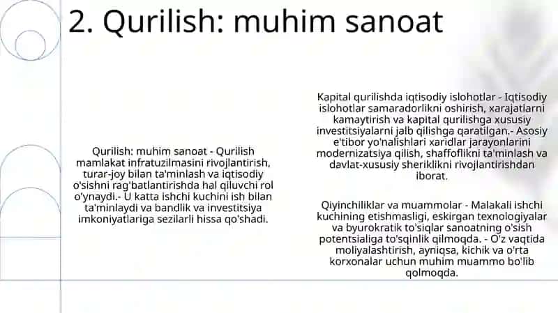Qurulish-Milliy Iqtisodiyotning Muhim Tarmog'I Sifatida 3