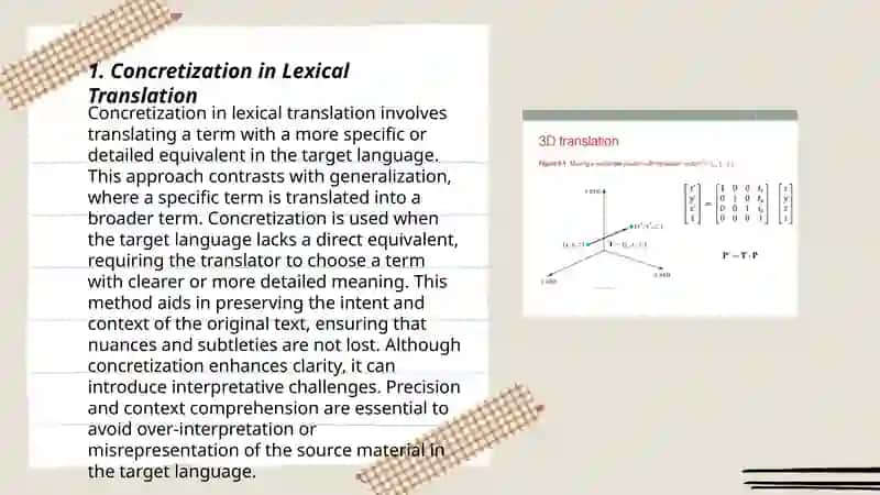 Lexical problems of translation 3