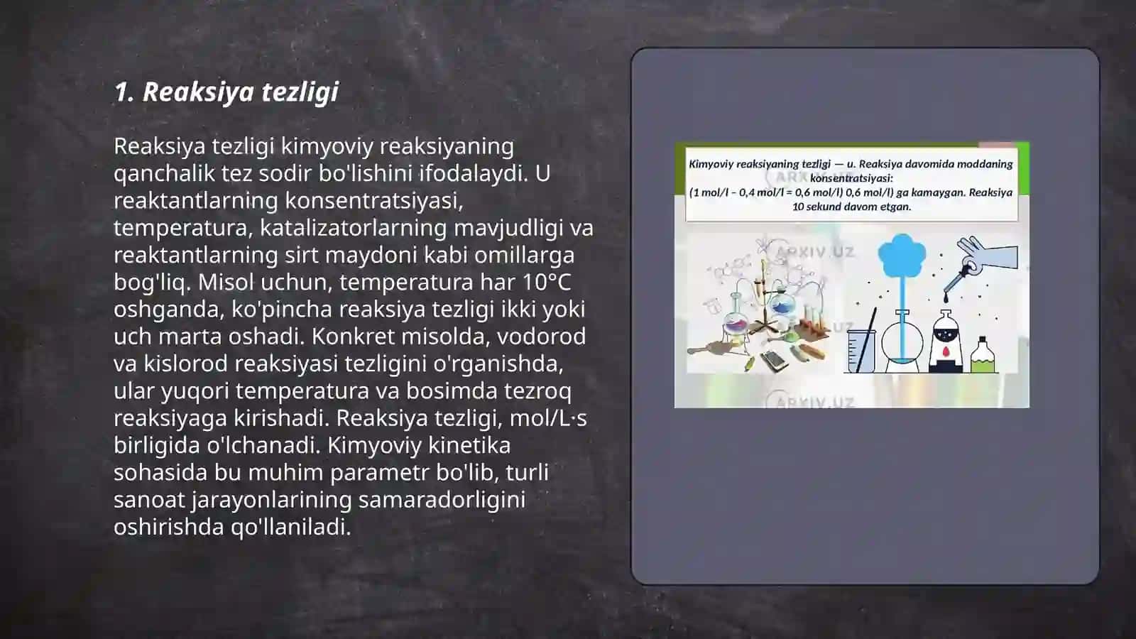 Kimyoviy reaksiyalarning tezligi va mexanizmi 3
