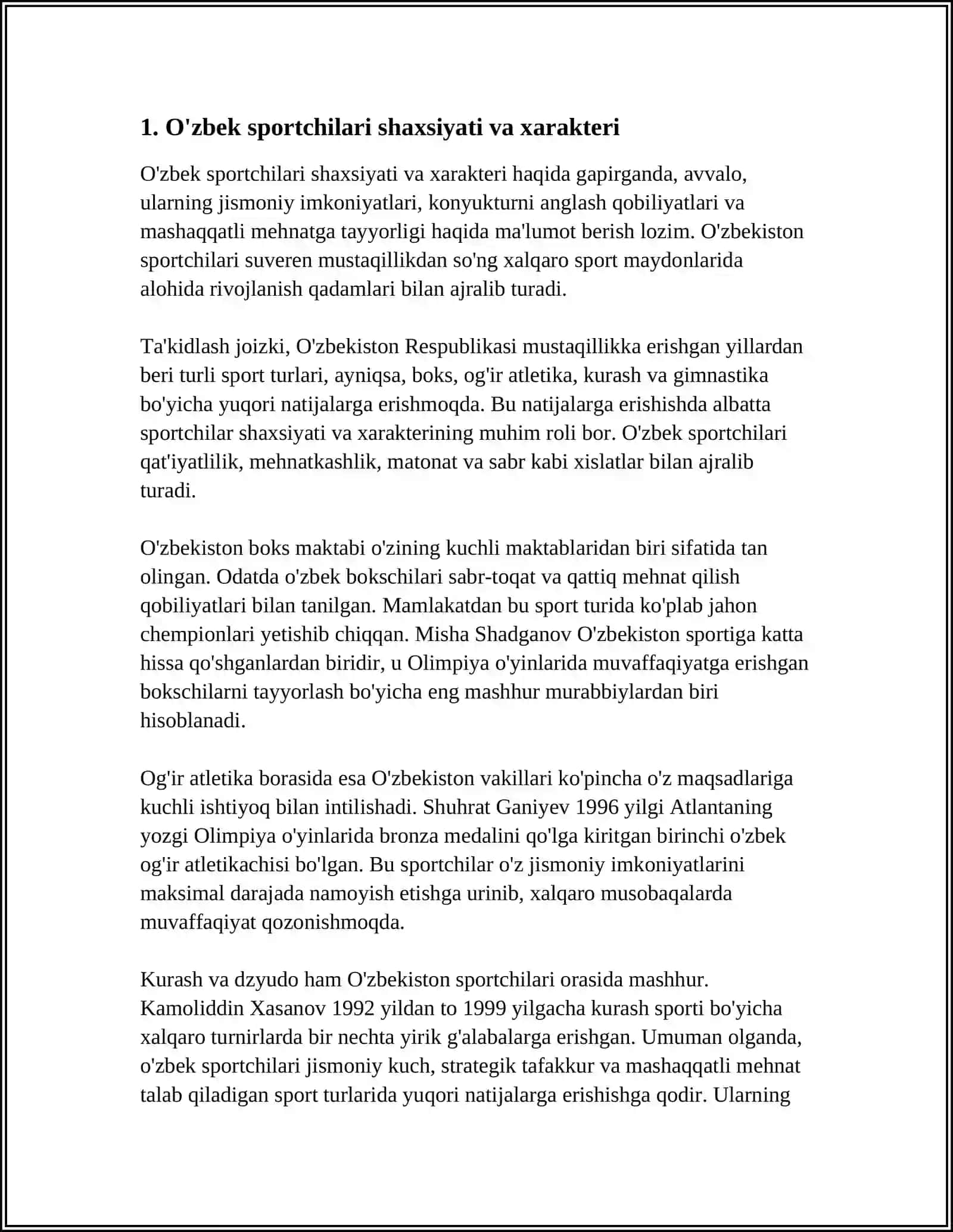 O'zbek sportchilari shaxsiyati va xarakteri 3