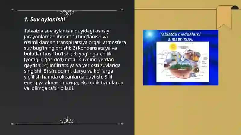 Tabiatda moddalar almashuvi 3