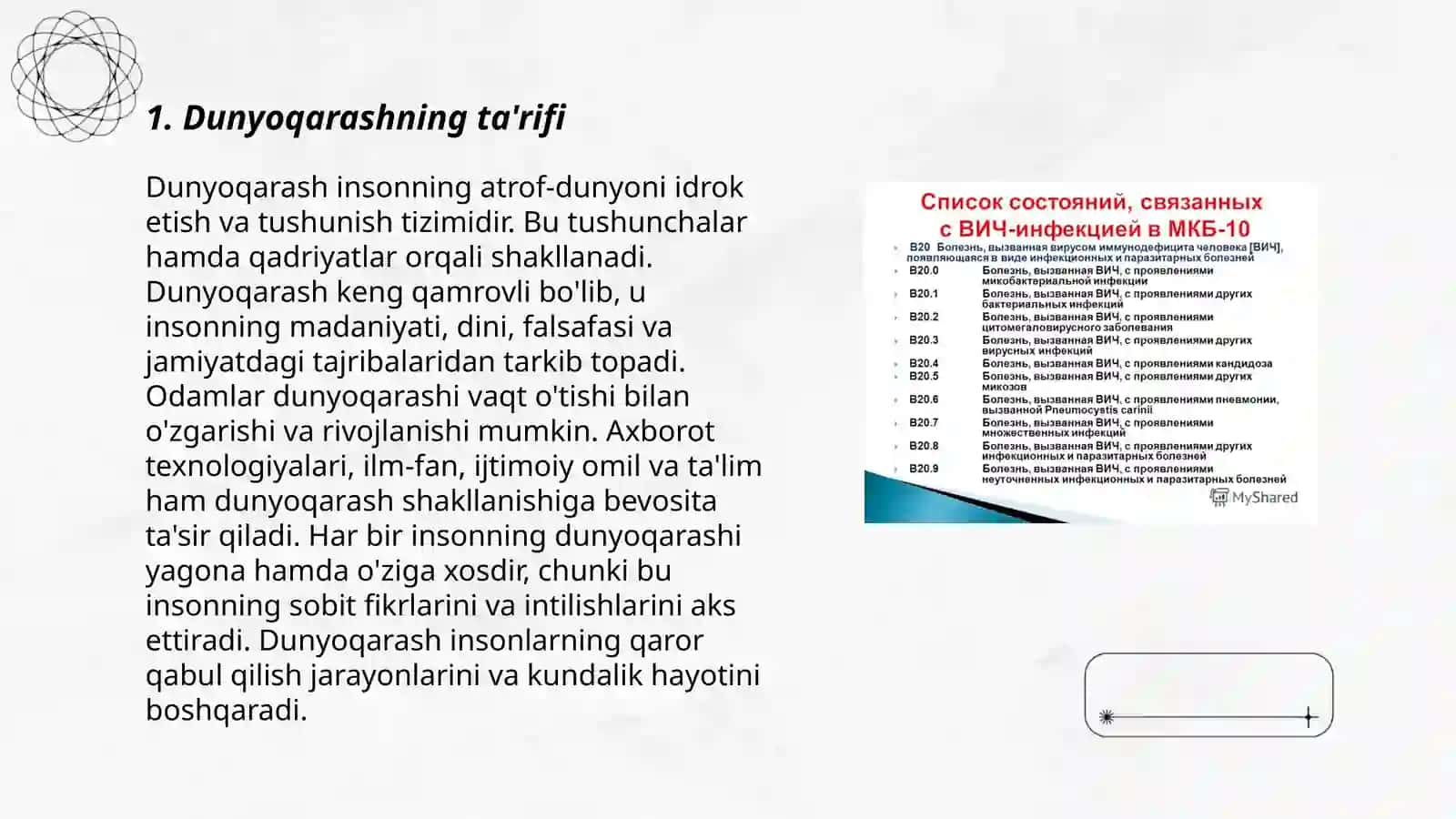 Dunyoqarashning mohiyati, tuzilishi va asosiy funksiyalari 3