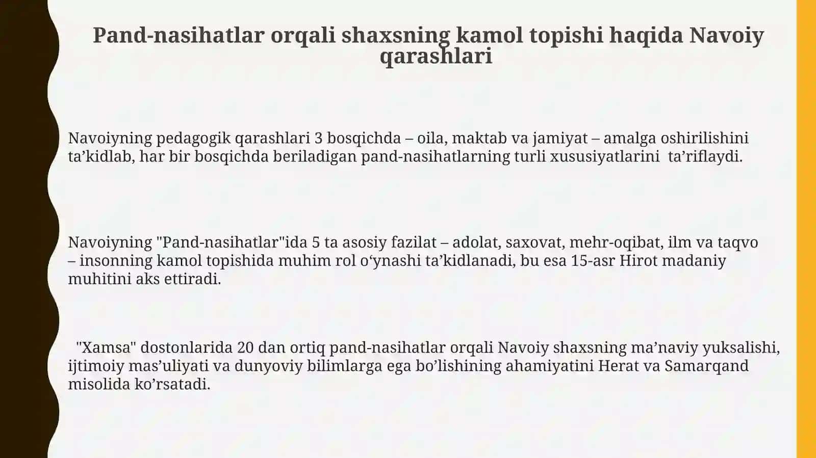 Nasihat va Pand-nasihat 3