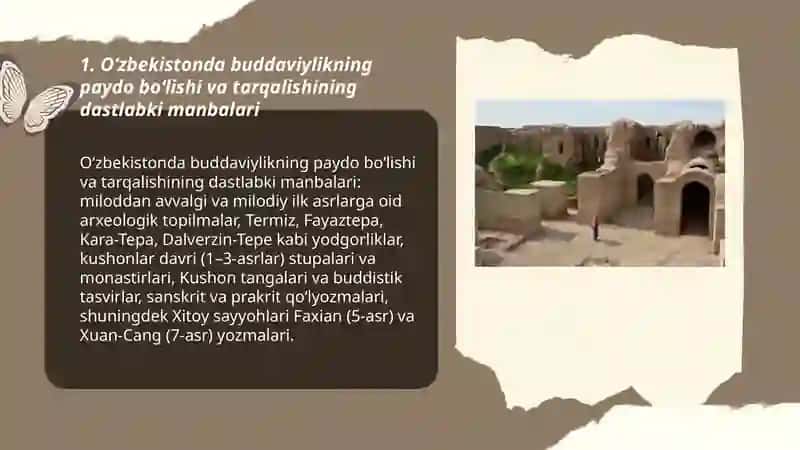 O‘zbekistonda buddaviylik dinining tarixiy ildizlari 3
