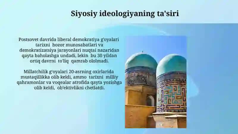 Ozbekiston tarihini davirlashtirish masalalari 3