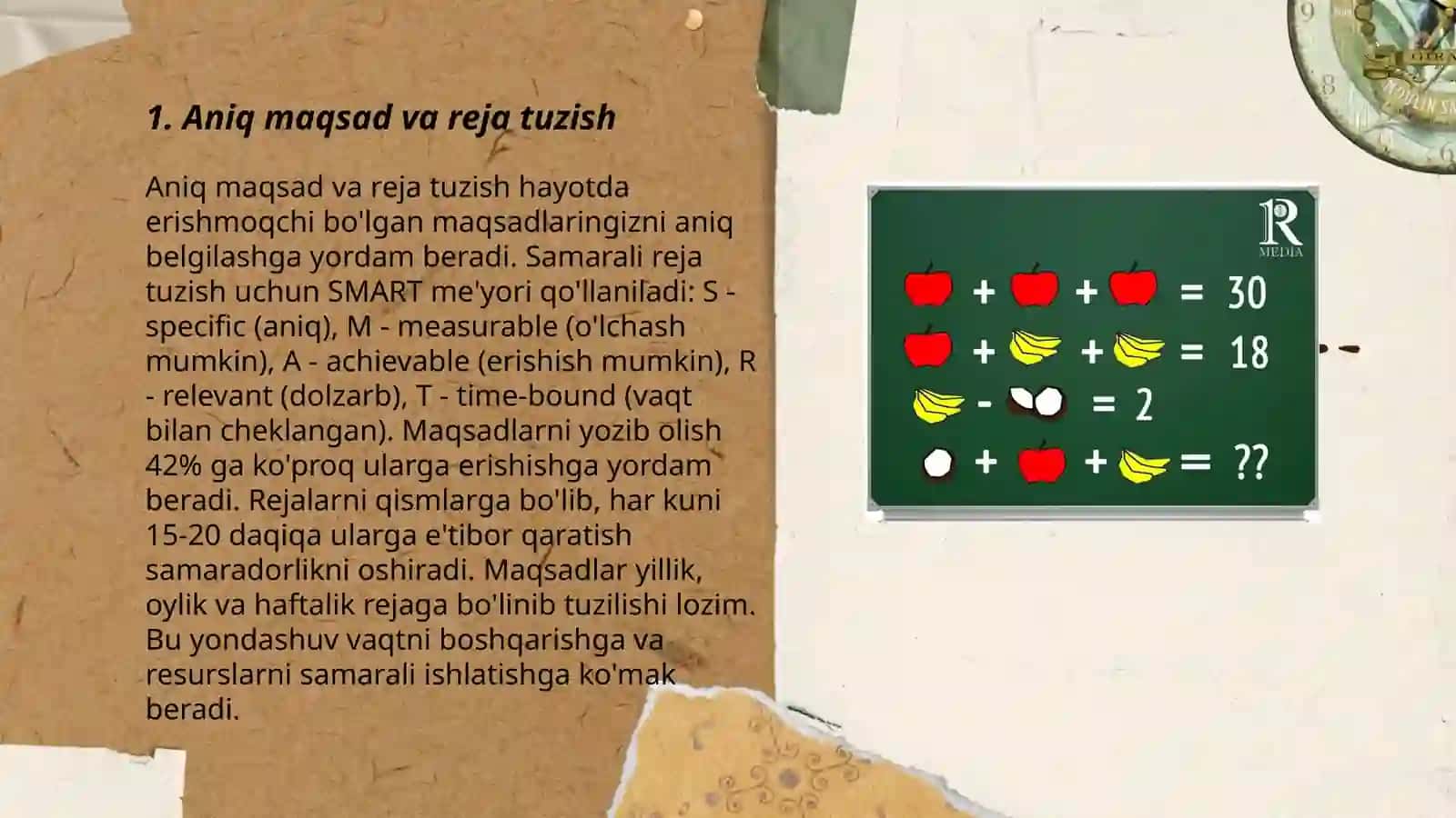 Matematik mashgulotlarni puxta òtkazishda asosiy shart sharoitlar 3