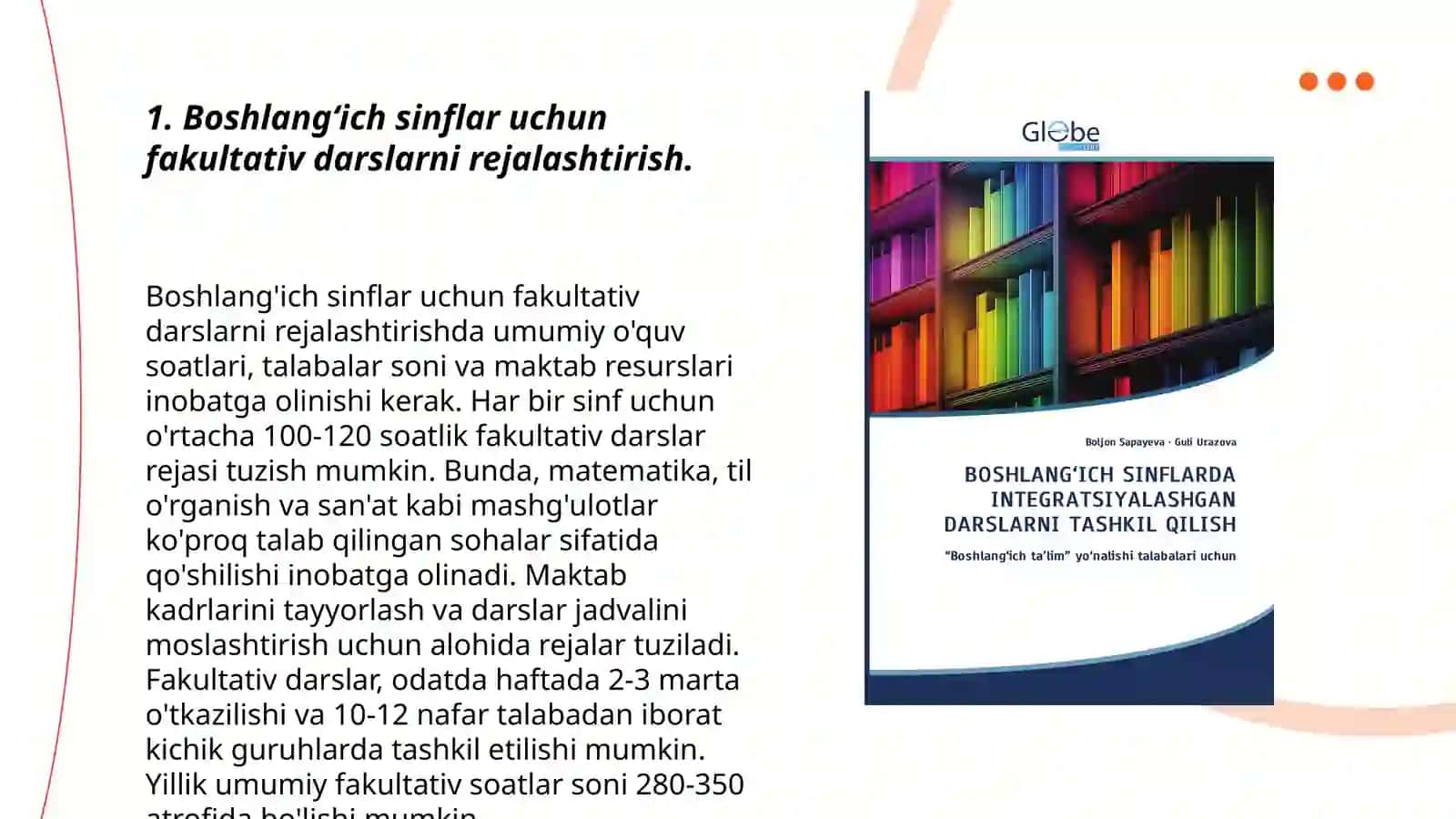 Boshlangʻich sinflarda fakultativ darslarni tashkil etish 3