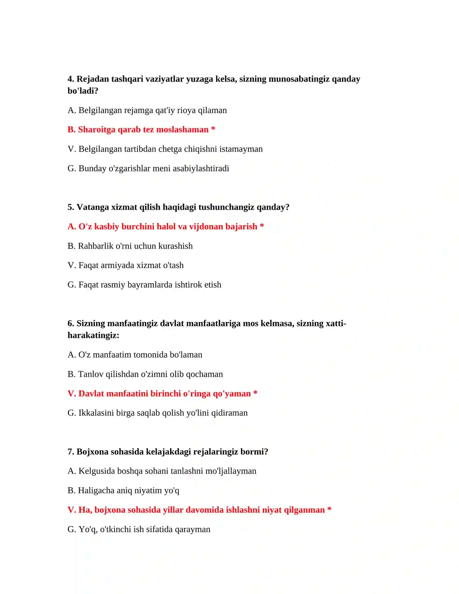 Bojxona rasmiylashtiruvi savollari 3