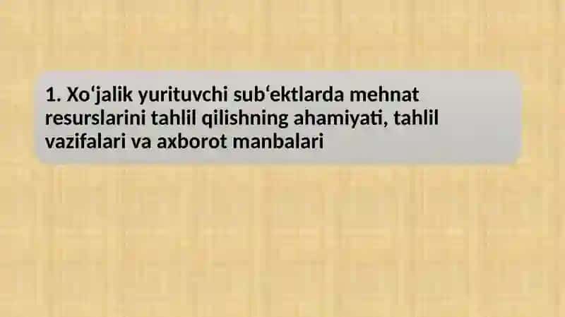 MEHNAT RESURSLARI BILAN TA‘MINLANGANLIK VA MEHNATUNUMDORLIGI TAHLILI 3