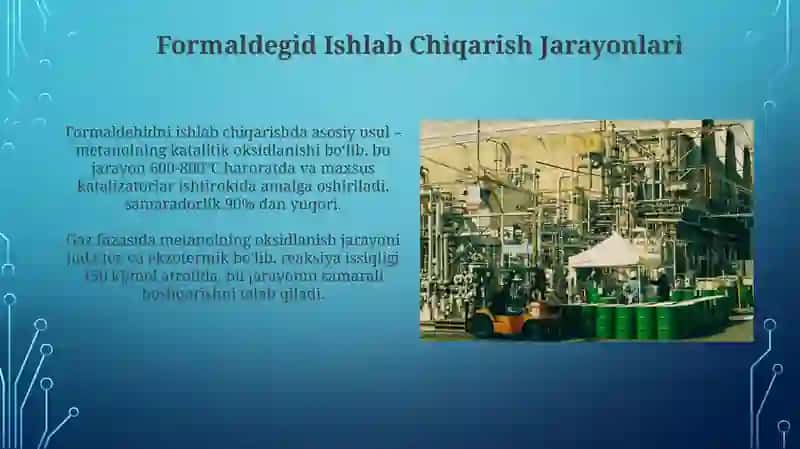 Formaldegid Ishlab Chiqarish Jarayonlari 3