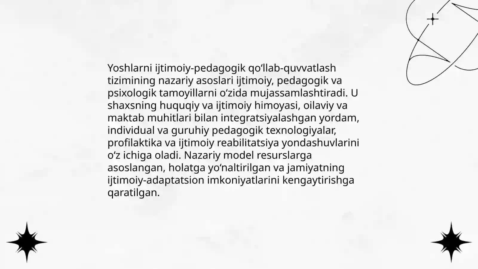 Yoshlarni ijtimoiy pedagogik qo'llab quvvatlash tizimi 3