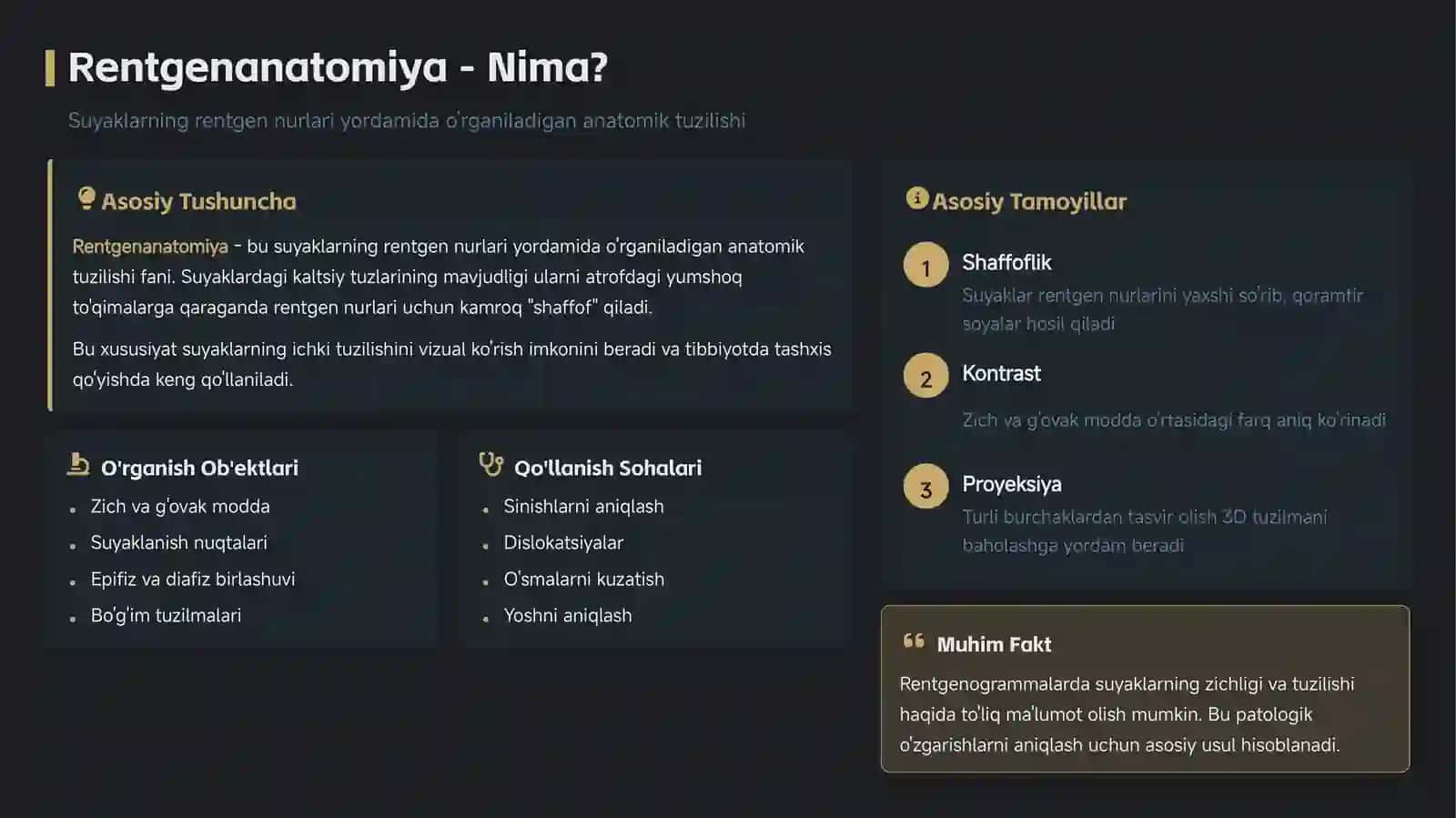 Skelet suyaklarining rentgenanatomiyasi 3