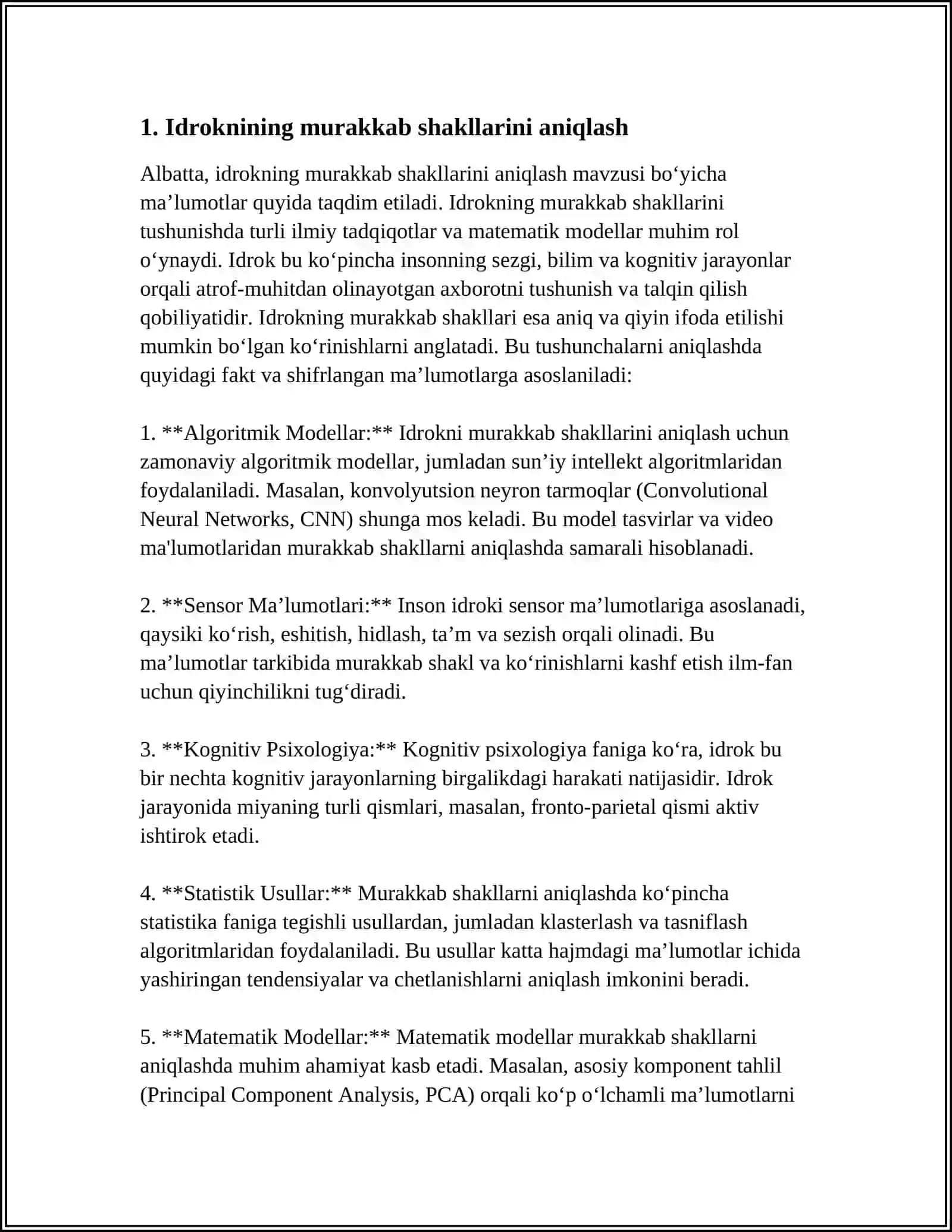 IDROKNING MURAKKAB SHAKLLARI VA ULARNING OʻRGANISH METODLARI 3