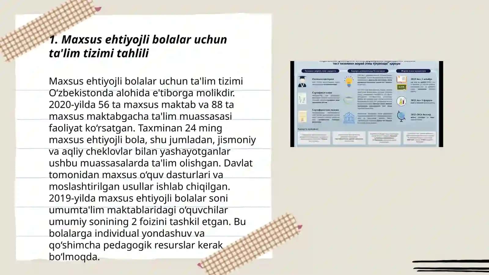 Oʻzbekiston respublikasida inklyuziv taʼlimni qoʻllab-quvvatlashda amaliy tajribalar 3