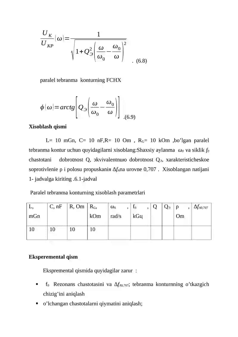PARALEL TEBRANISH KONTURLARINI TADQIQ ETISH 3