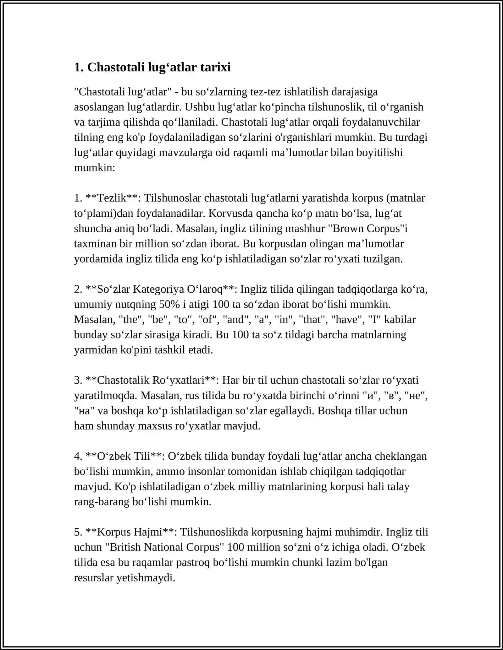 ÔZBEK LEKSIKOGRAFIYASI YARATILGAN CHASTOTALI LUGʻATLAR VA ULARNING TURLARI 3