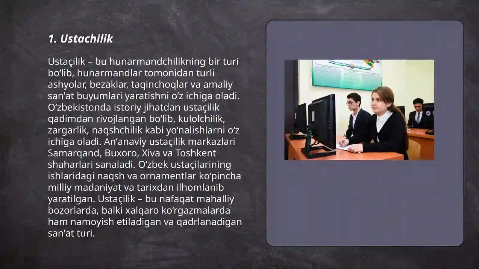Kasb hunarga oid leksika 3
