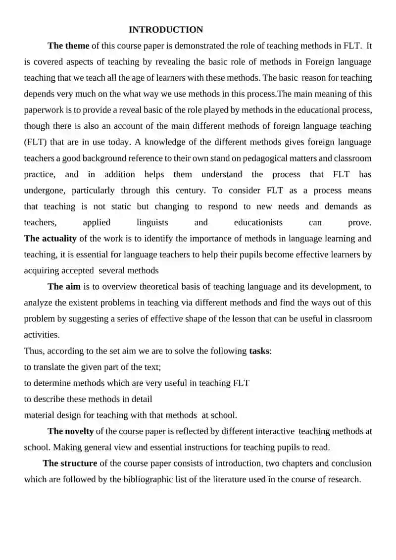 Teaching Methods in FLT 3